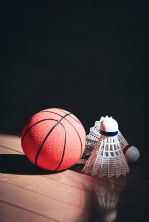 Multi-Sport Recreation Set with Basketball & Shuttlecocks