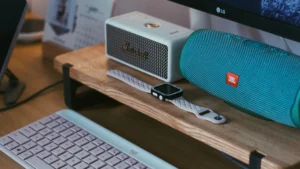Portable Wireless Bluetooth Speaker with HD Bass & Retro Finish